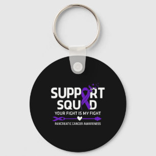 Pancreatic Cancer Support Squad Pancreatic Cancer Keychain