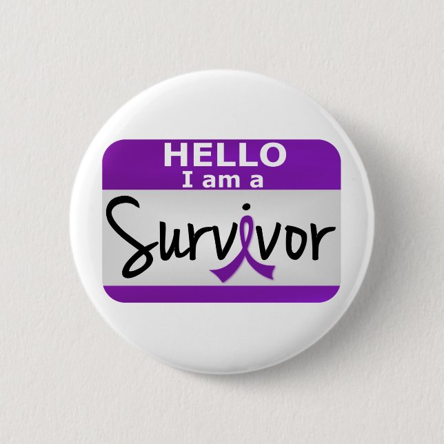 Pancreatic Cancer Survivor 24.png 2 Inch Round Button (Front)