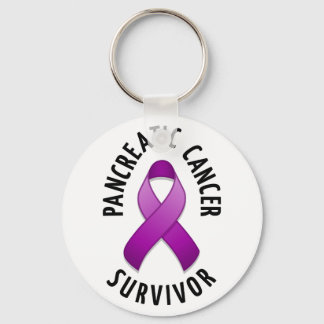 Pancreatic Cancer Survivor Keychain