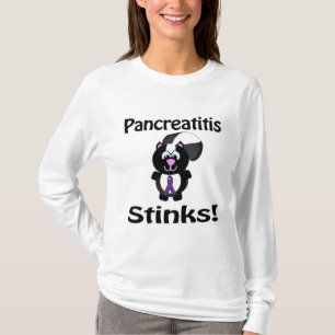 Pancreatitis Stinks Skunk Awareness Design T-Shirt