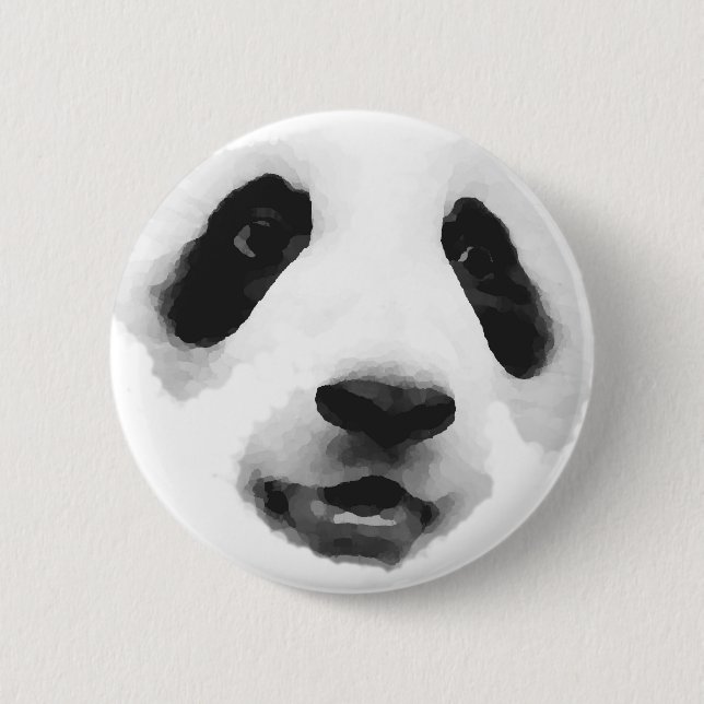 Panda 2 Inch Round Button (Front)