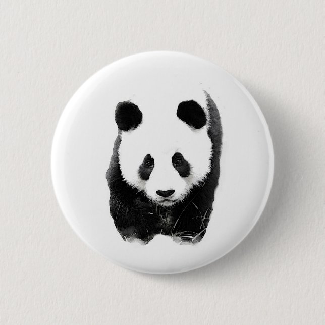 Panda 2 Inch Round Button (Front)