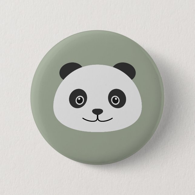 Panda 2 Inch Round Button (Front)