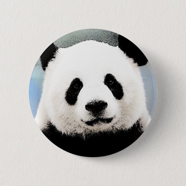 Panda 2 Inch Round Button (Front)