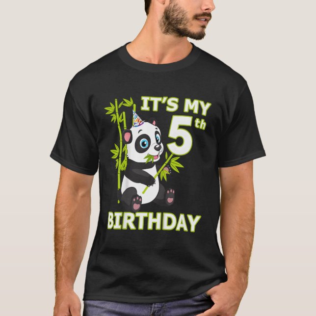 Panda 5Th I'M 5 Ns T-Shirt (Front)
