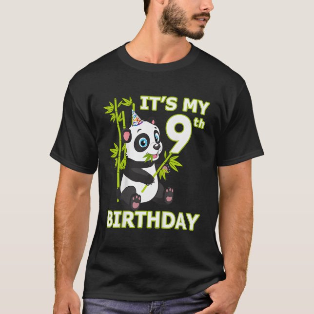 Panda 9Th I'M 9 Ns T-Shirt (Front)