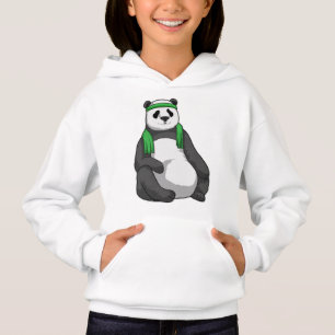 Panda à Fitness avec serviette