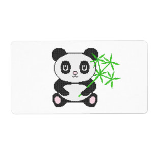 Panda à points croisés drôle