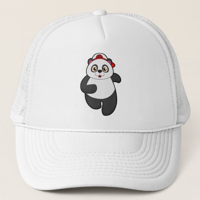 Panda à Running avec Casquette (Devant)