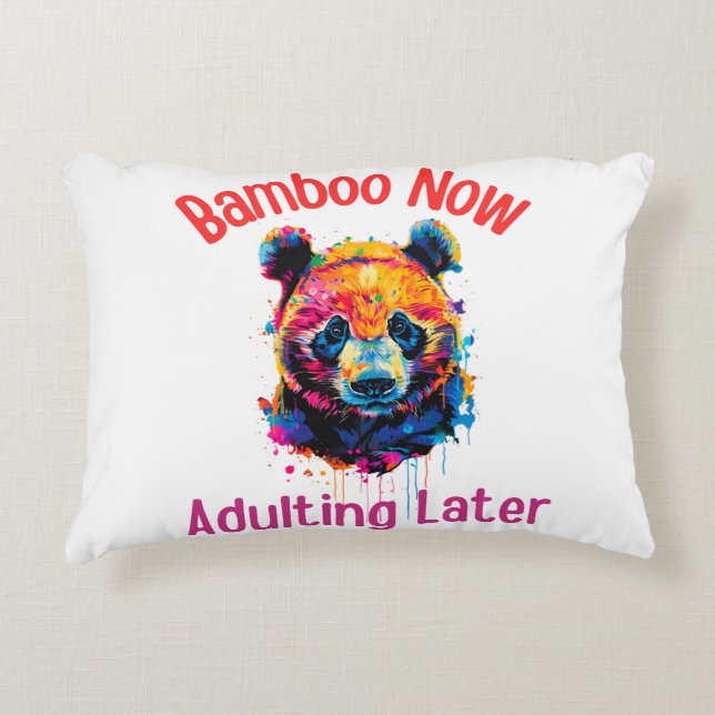 Panda Accent Pillow (Front)