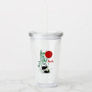 Panda acrylic tumbler