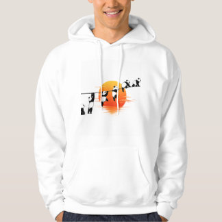Panda Adventure – Cute Pandas Climbing Up Hoodie