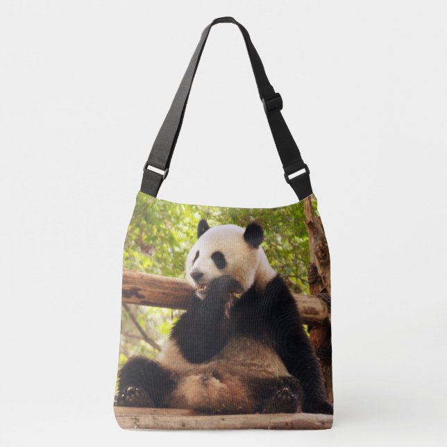 Panda All-Over-Print Cross Body Bag (Front)