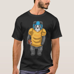 Panda American Football Helmet T-Shirt