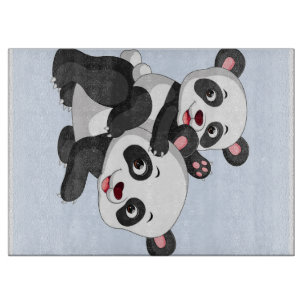 Panda And Baby Blanket Gift For Kids Cutting Board
