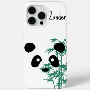 "Panda and Bamboo" Customizable iPhone 15 Pro Max Case