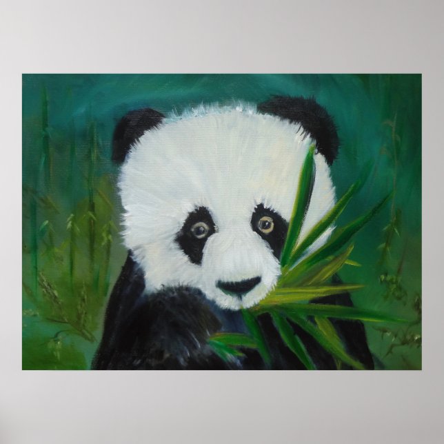 Panda and Bamboo Poster (Front)