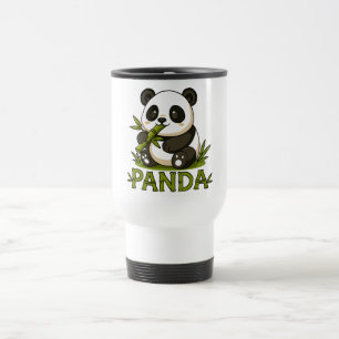 panda and bamboo travel mug