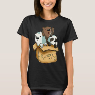 Panda And Bare Bear Hungry In Box Baby Bears T-Shirt