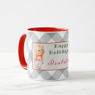 Panda and Bear Customize Text and Name Mug