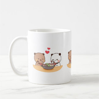 Panda And Brownie Bear Couple  Coffee Mug