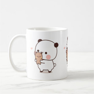 Panda And Brownie Bear Couple  Coffee Mug