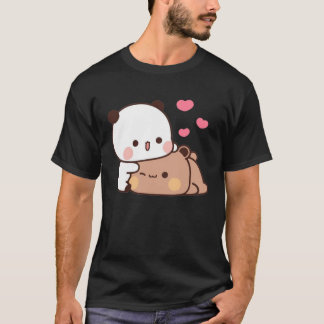 Panda And Brownie Bear Couple T-Shirt