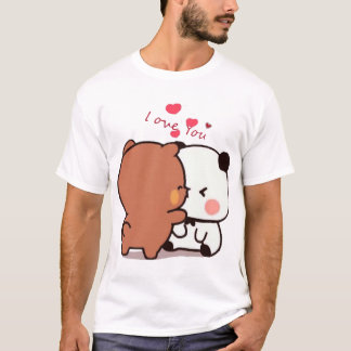 Panda And Brownie- True Love BuBu DuDu Couple2024  T-Shirt