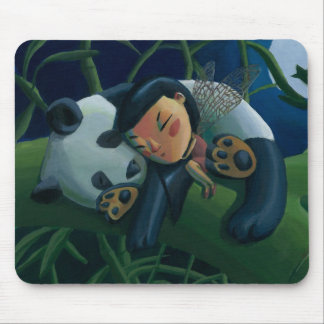 Panda and Fairy Mouse Pad