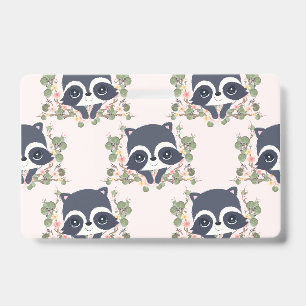 Panda And Flower Tattoo Badge