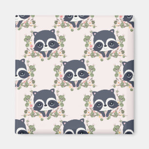 Panda And Flower Tattoo Magnet