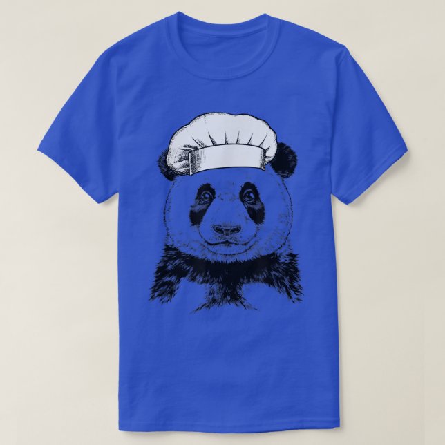 Panda Animal Chef Funny Cooking Cook  T-Shirt (Design Front)