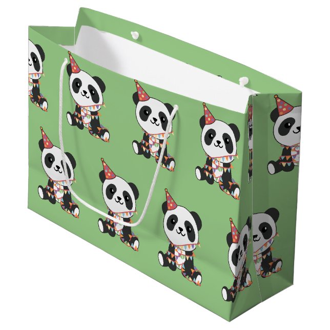 Panda Anniversaire Pour Enfants Un Grand Sac Cadea (Devant Angle)
