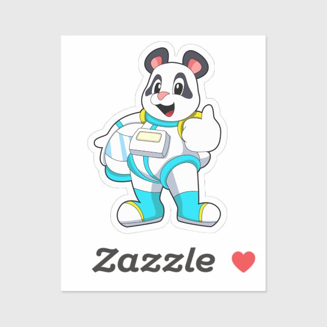 Panda as Astronaut with Costume (Sheet)