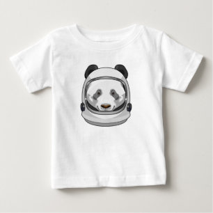 Panda as Astronaut with Helmet Baby T-Shirt