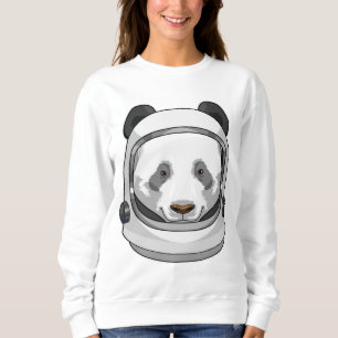 Panda as Astronaut with Helmet Sweatshirt