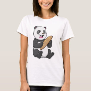 Panda as Baker with Bread T-Shirt