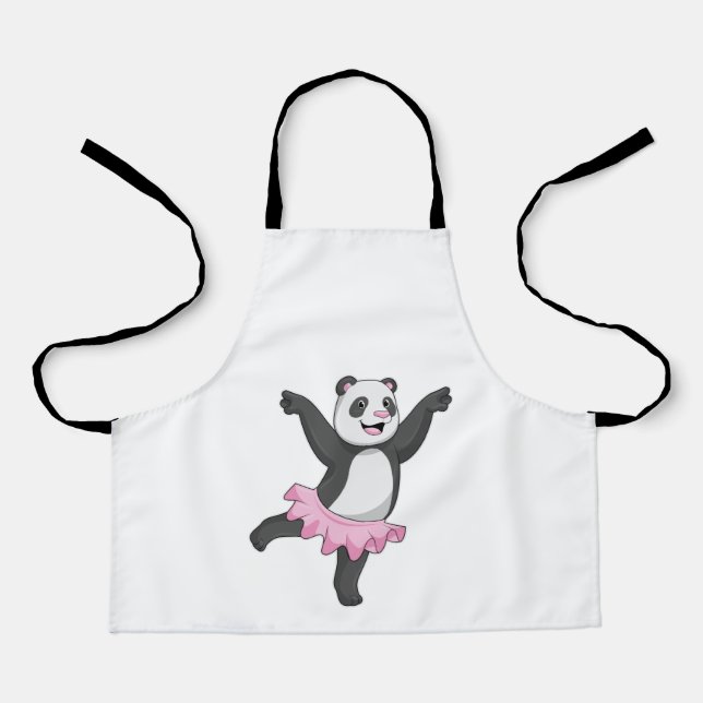 Panda as Ballerina at Ballet Apron (Front)