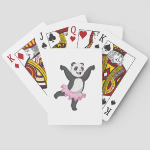 Panda as Ballerina at Ballet Playing Cards