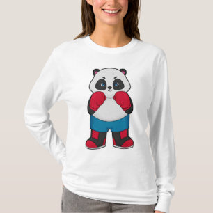 Panda as Boxer with Boxing gloves T-Shirt