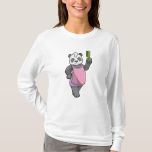 Panda as Hairdresser with Comb T-Shirt