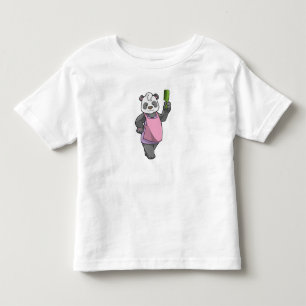 Panda as Hairdresser with Comb Toddler T-shirt