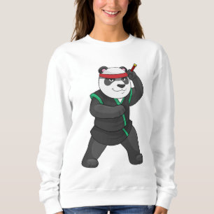 Panda as Ninja in Costume Sweatshirt