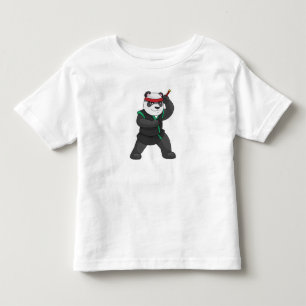 Panda as Ninja in Costume Toddler T-shirt