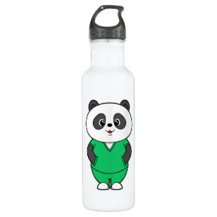 Panda as Nurse with Smock 710 Ml Water Bottle