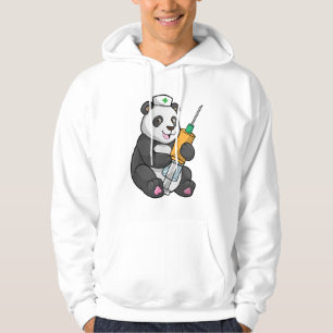 Panda as Nurse with Syringe Hoodie