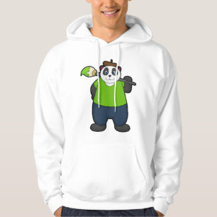 Panda as Painter with Paintbrush Hoodie