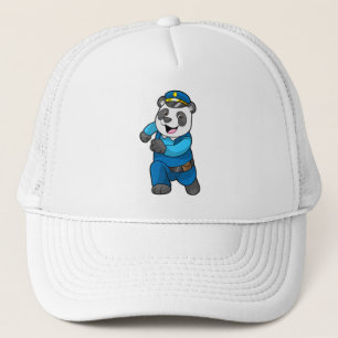 Panda as Police officer with Police hat