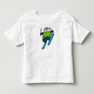 Panda as Ski jumper with Ski Toddler T-shirt