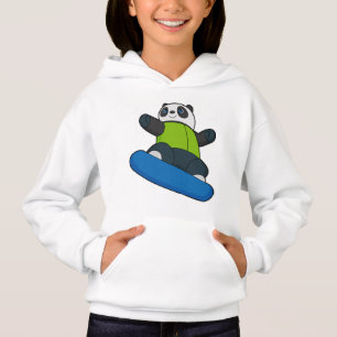 Panda as Snowboarder with Snowboard